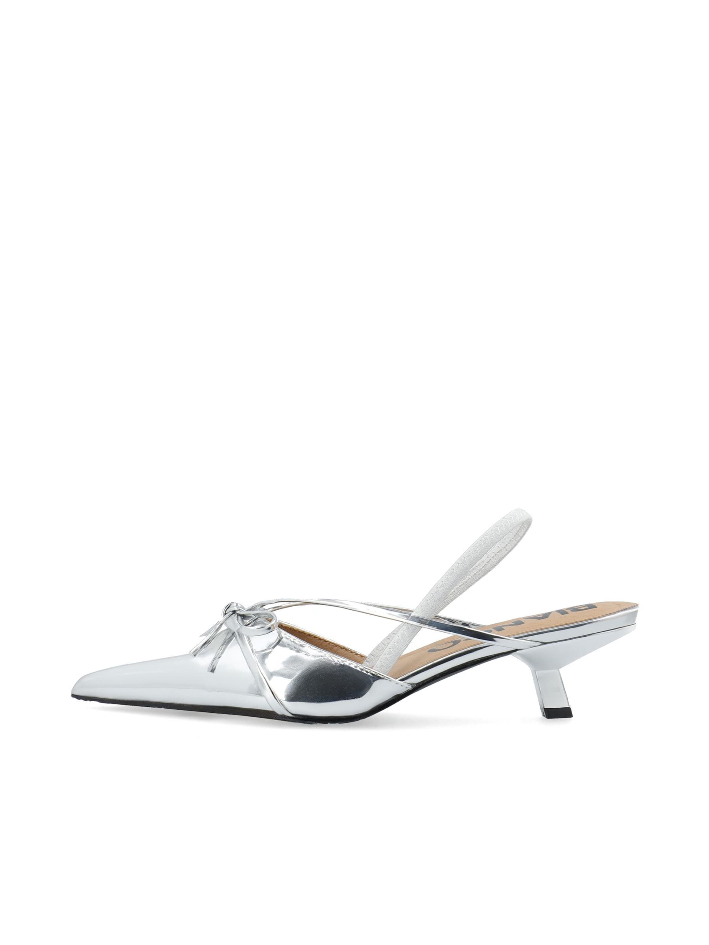 Bianco Γόβες slingback &#x27;Kristin&#x27; σε ασημί: μπροστά