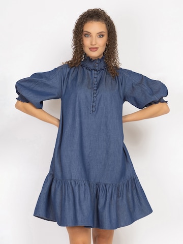 JIORO Dress 'ESSENTIALS' in Blue