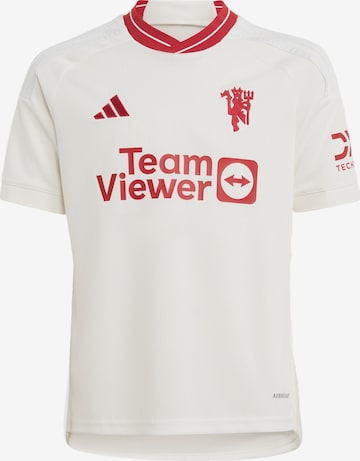 T-Shirt fonctionnel 'Manchester United 23/24' ADIDAS PERFORMANCE en blanc : devant