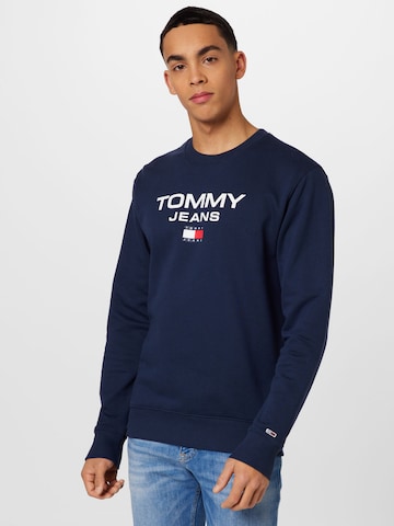 Tommy Jeans كنزة رياضية بلون أزرق: الأمام