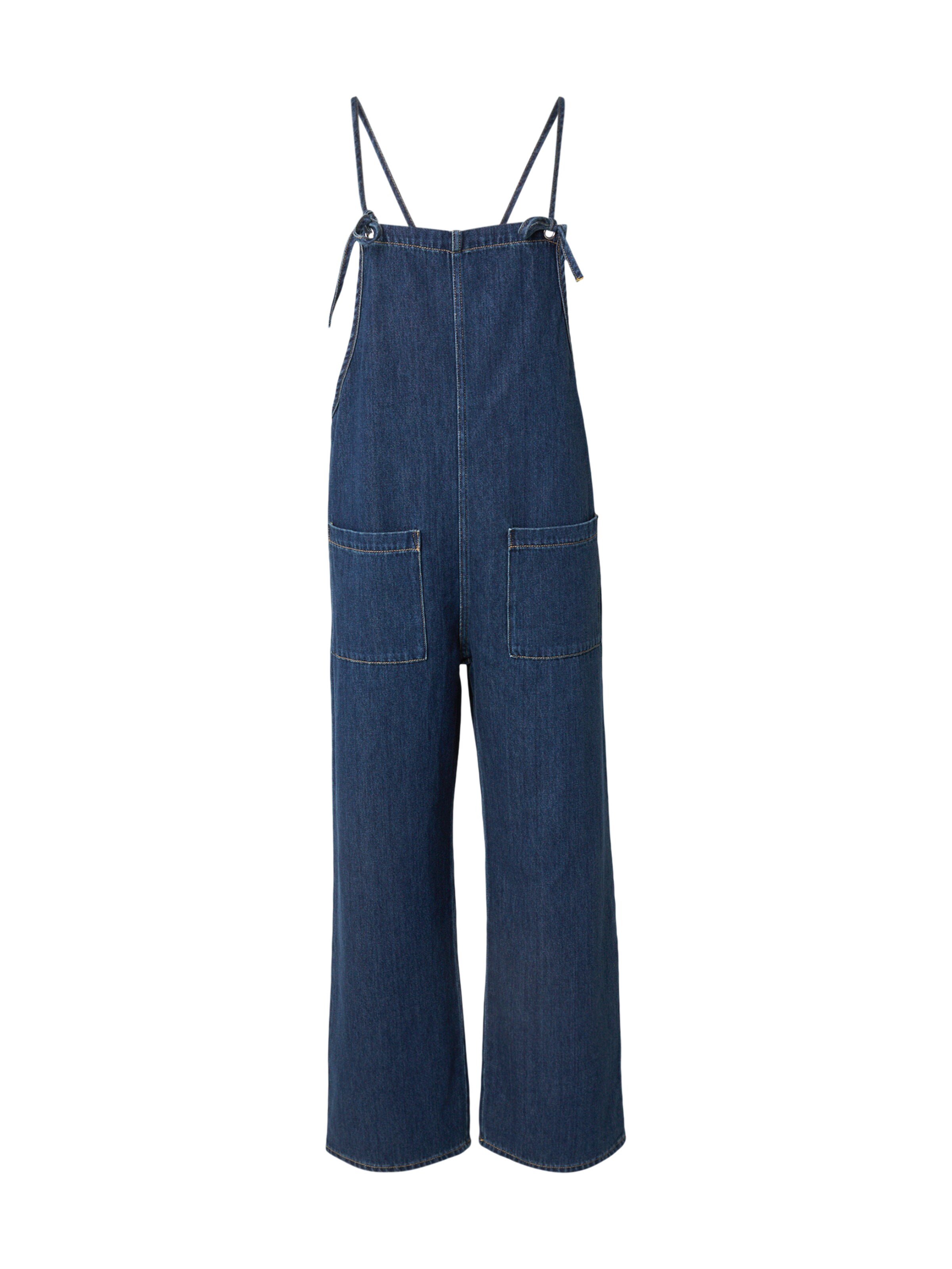 Monki Jean Overalls in Blue: front