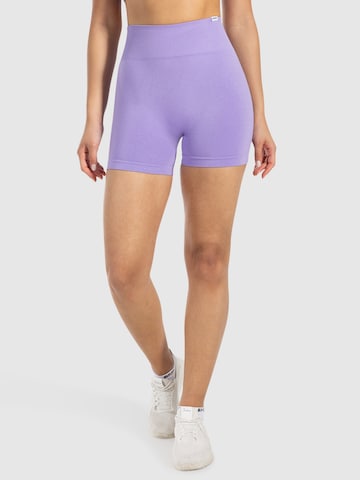 Smilodox Slimfit Sportbroek ' Phelia ' in Lila: voorkant