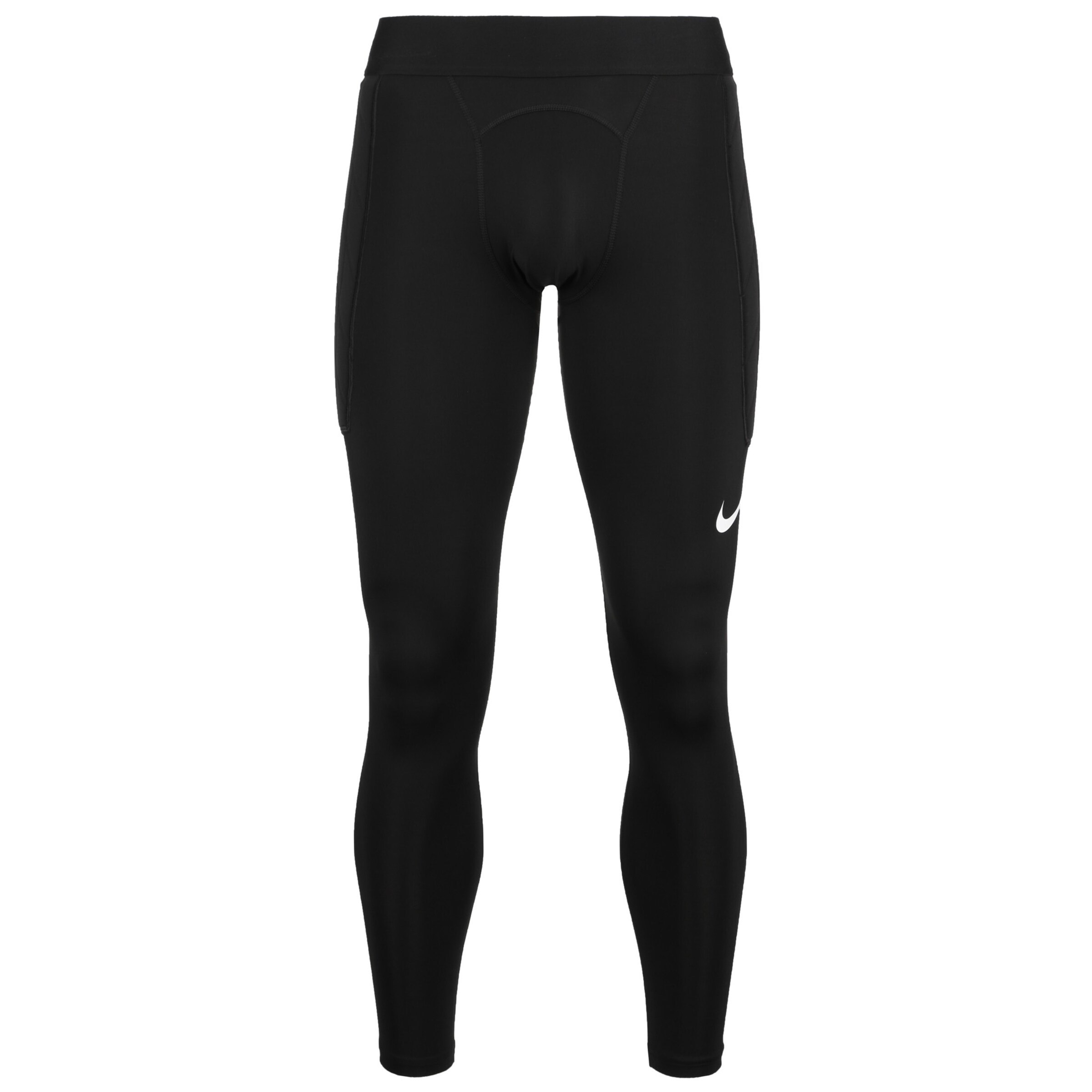 NIKE Skinny Sports trousers in Black: front