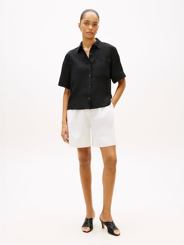 TOMMY HILFIGER Bluse 'ESS' in Schwarz