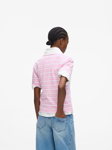 Karl Lagerfeld Shirt 'Ikon Stripe' in Pink