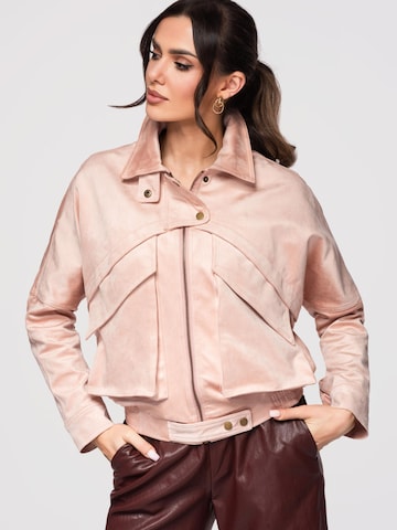 Ombre Přechodná bunda – pink: přední strana