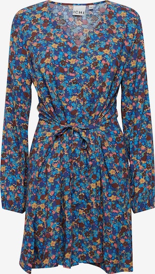ICHI Kleid 'IHVera' in 34 in blau / honig / beere / altrosa, Produktansicht