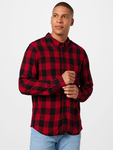 ABOUT YOU - Regular Fit Camisa 'Hauke' em vermelho: frente