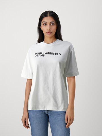 KARL LAGERFELD JEANS Shirt in White: front