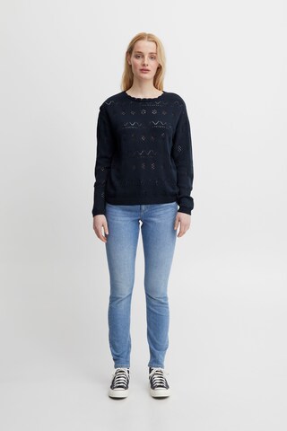 ICHI Trui 'LALUHA' in Blauw