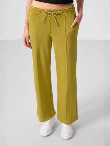 Wide Leg Pantalon Tommy Life en jaune : devant