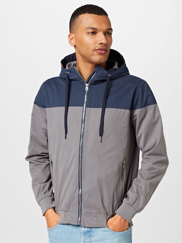 INDICODE JEANS Between-Season Jacket 'Lester' in Blue: front