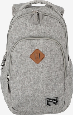 TRAVELITE Backpack in Grey: front