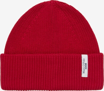 Marc O'Polo DENIM Mütze in Rot: Vorderseite