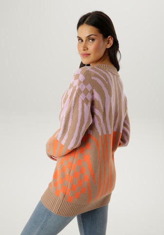 Aniston SELECTED Pullover in Braun