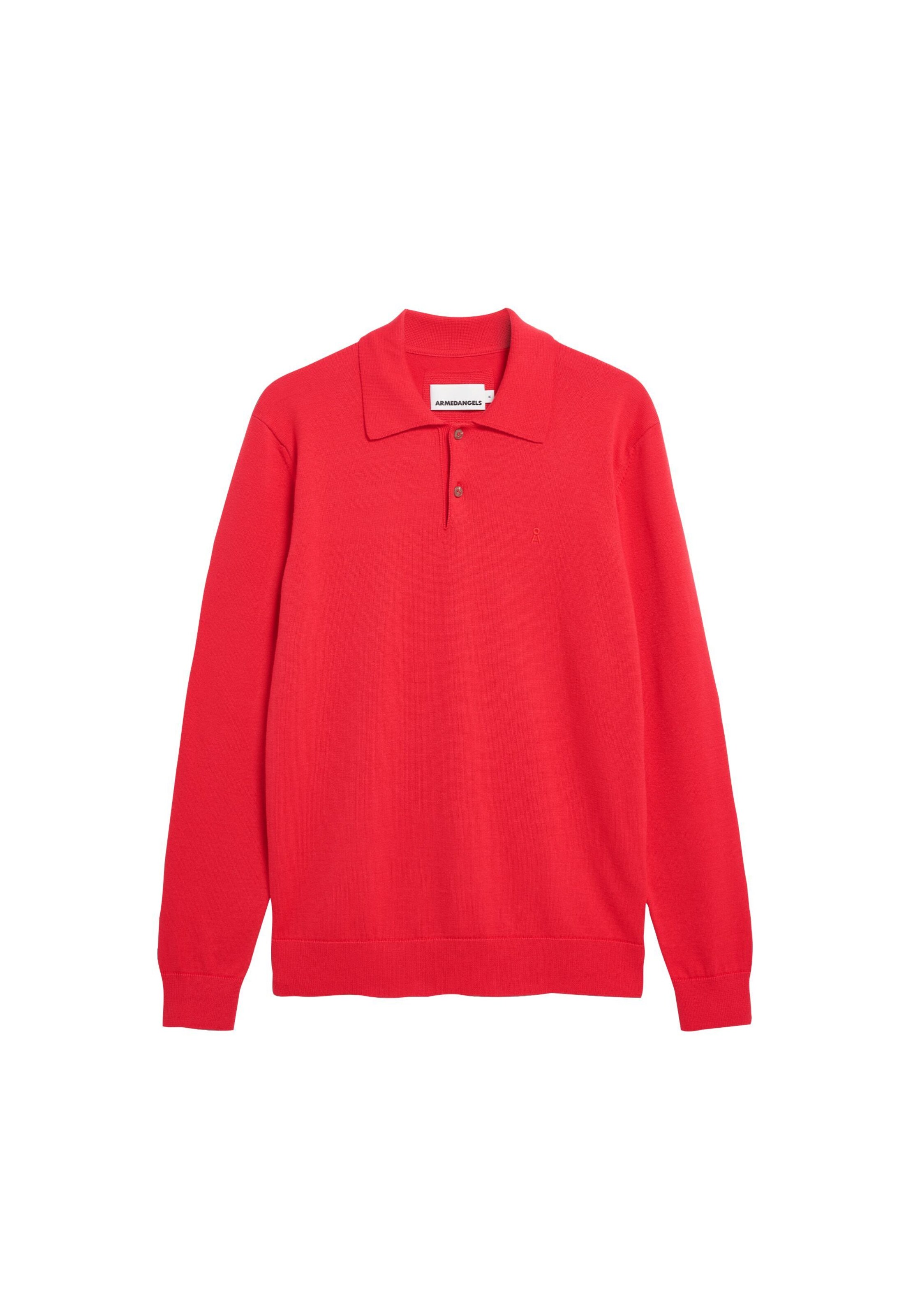 ARMEDANGELS Pullover POLO in Rot: Vorderseite