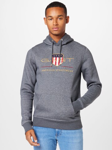 GANT Regular Fit Sweatshirt in Grau: Vorderseite