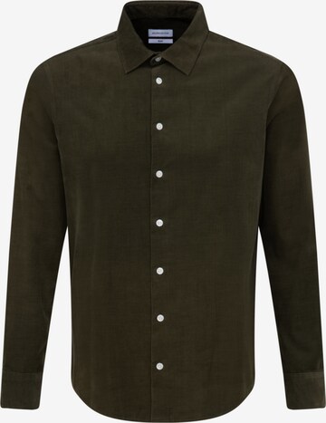 SEIDENSTICKER Button Up Shirt in Green: front