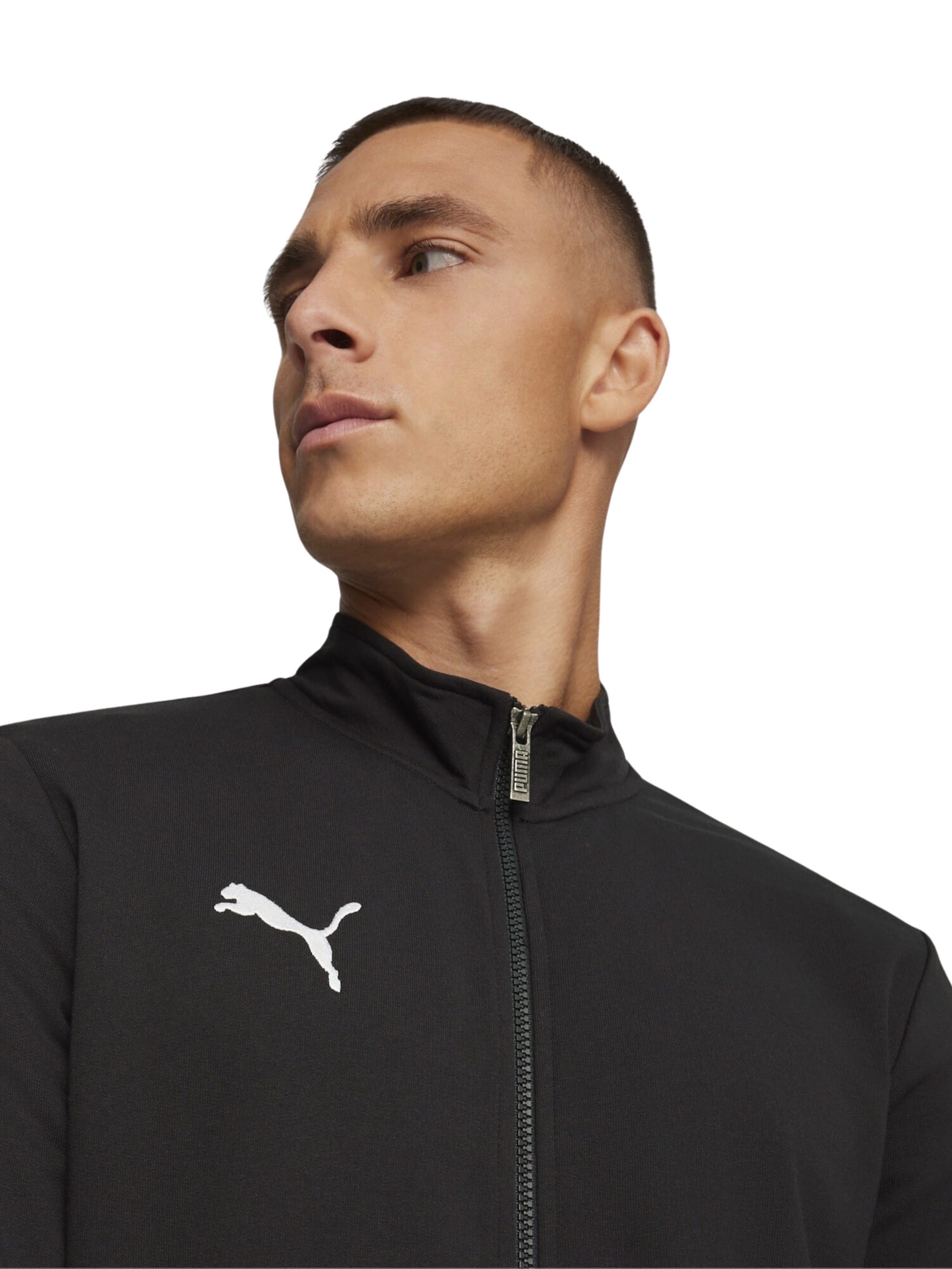 Veste outdoor 'TeamGoal' PUMA en noir