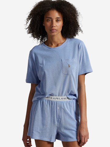 Pyjama ' Knit Oxford ' Polo Ralph Lauren en bleu : devant
