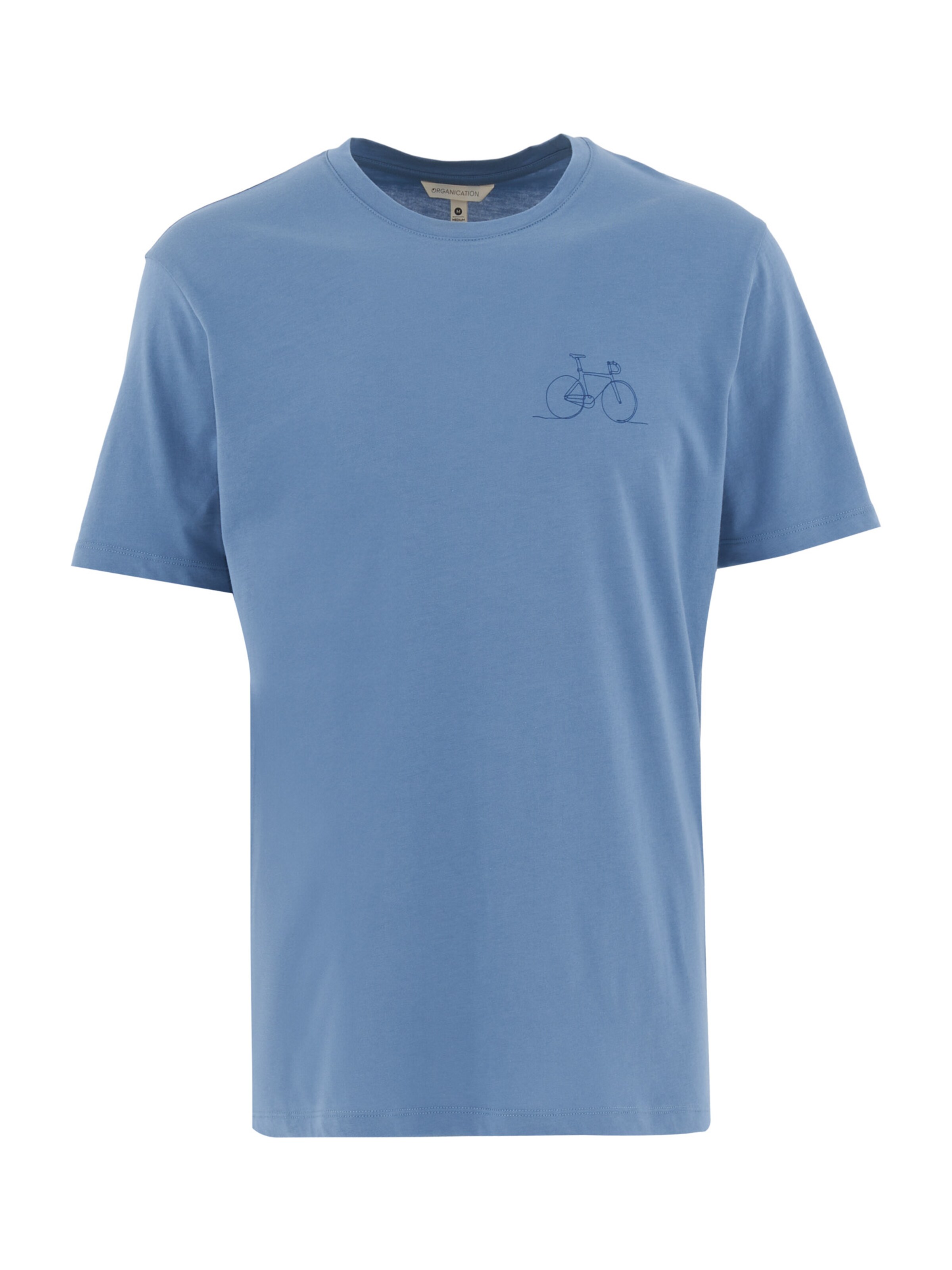 Organication T-Shirt in Blau: Vorderseite