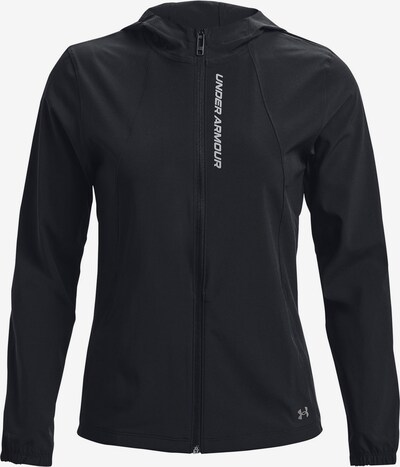 UNDER ARMOUR Sportjas 'OutRun The Storm' in de kleur Zwart / Wit, Productweergave