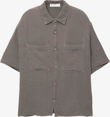 Pull&BearComfort Fit Košulja - siva boja: prednji dio