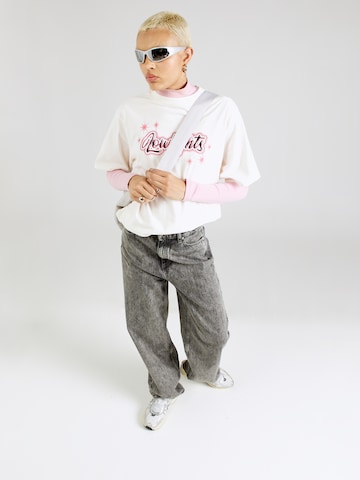 Low Lights Studios Oversized bluse 'SPARKLE' i beige