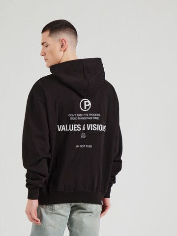 Sweat-shirt 'Clinton' Pegador en noir : devant