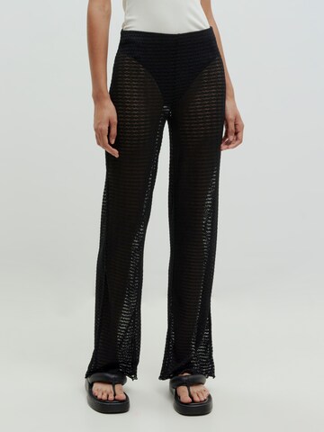 EDITED Flared Pants 'Aurora' in Black: front
