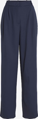 VILA Wide leg Pleat-Front Pants 'VIGA' in Blue: front