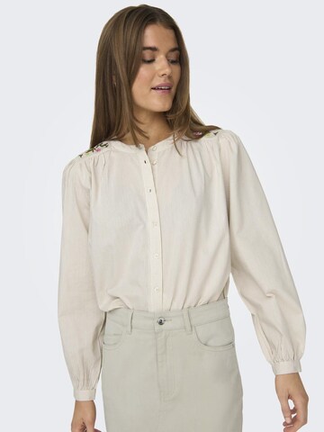 ONLY Bluse 'LALA AGLA' in Beige: predná strana