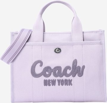 COACH Shoppingväska i lila: framsida