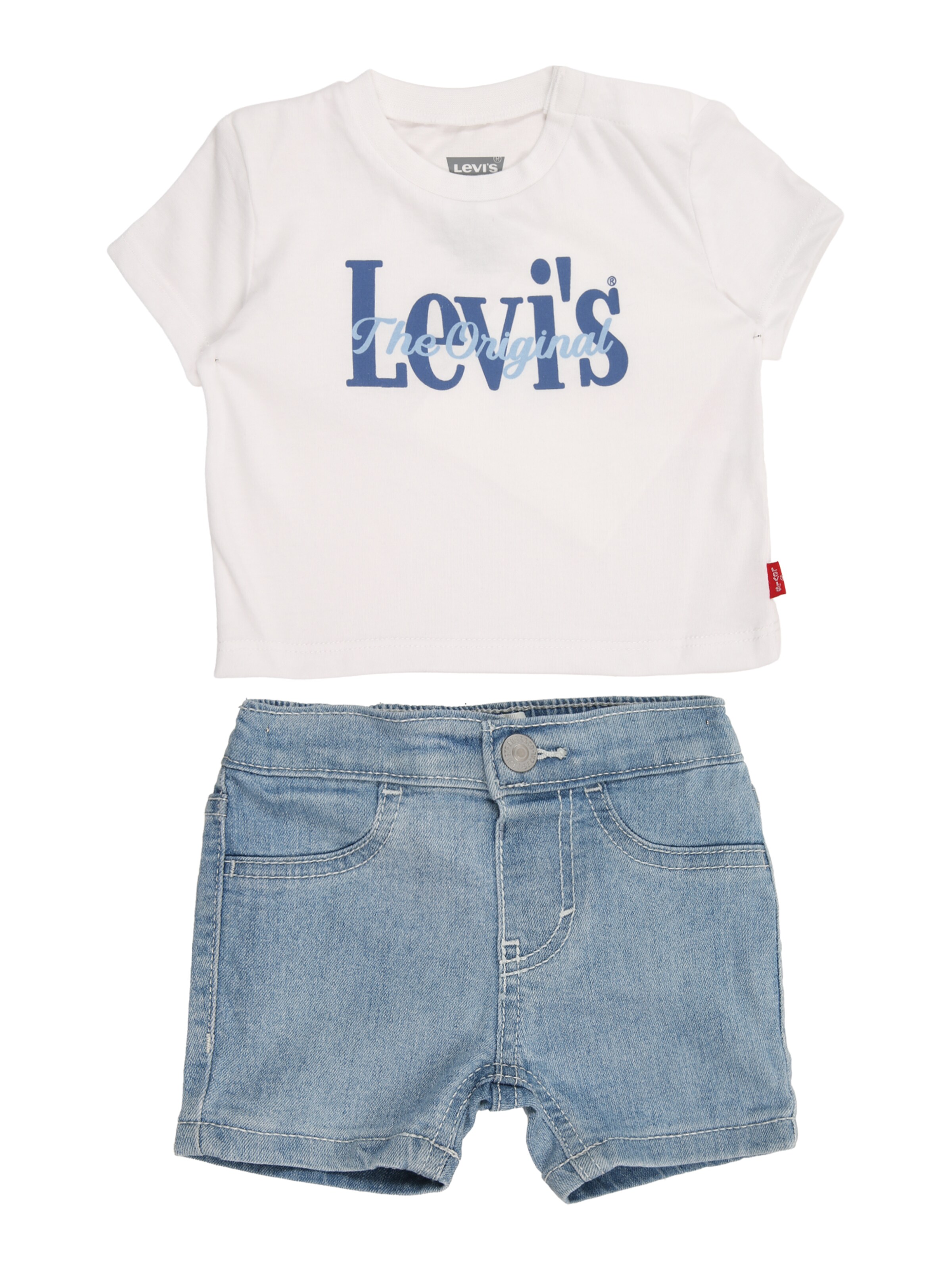 Levi's Kids Σετ σε λευκό: μπροστά