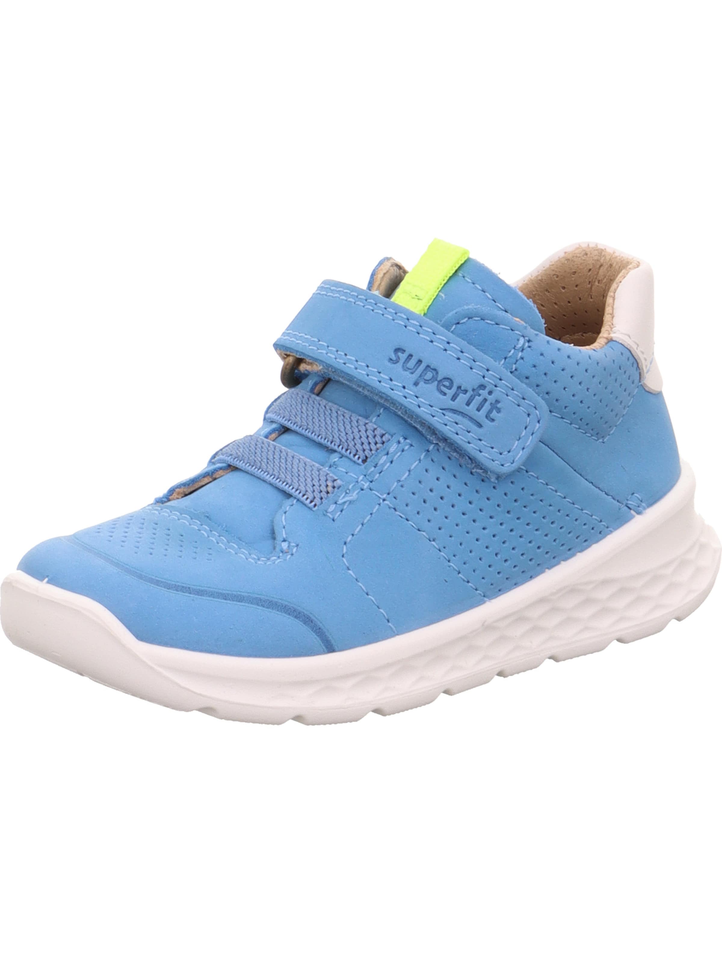 SUPERFIT First-Step Shoes 'Breeze' in Azure / Neon green / White, Item view