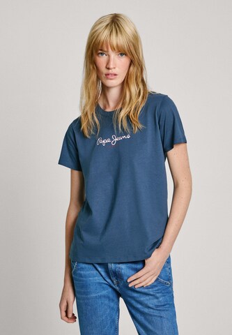 T-shirt ' FIORE ' Pepe Jeans en bleu : devant