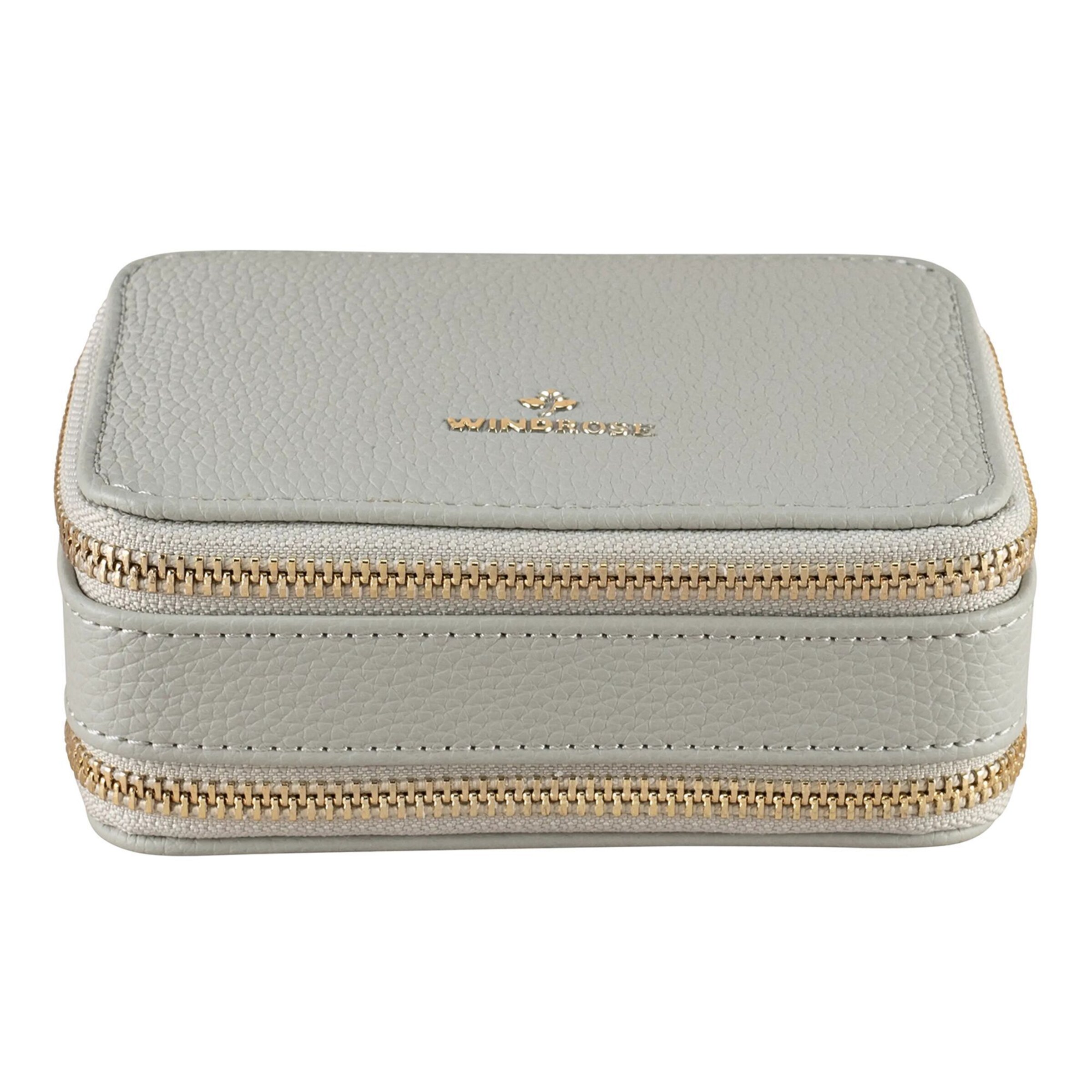 WINDROSE Schmuckkasten 'Aurora' in Grau: Vorderseite