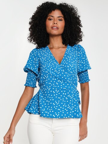 Threadbare Blouse 'Diana' in Blauw: voorkant