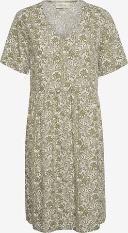 Cream Dress 'Tiah' in Green: front