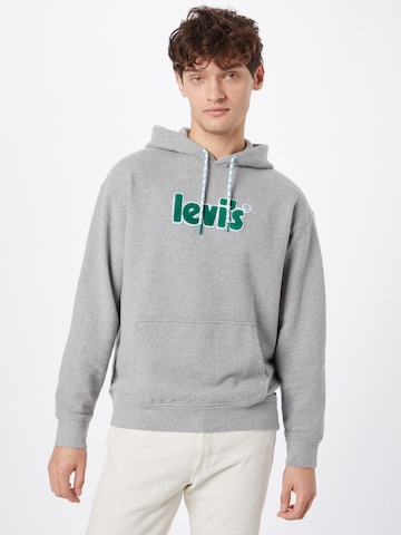 Coupe regular Sweat-shirt 'Relaxed Graphic Hoodie' LEVI'S ® en gris : devant