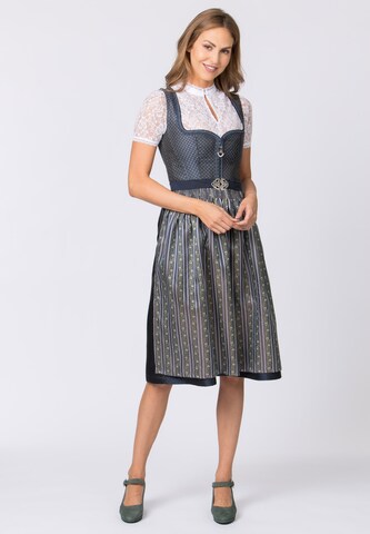 STOCKERPOINT Dirndl 'Mallaury' in Blauw: voorkant