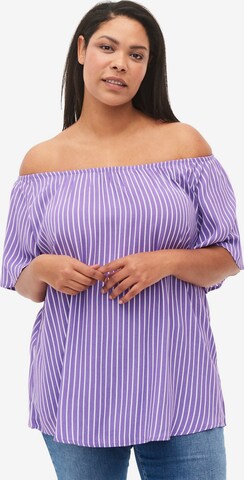 Zizzi Blouse 'Bella' in Purple: front