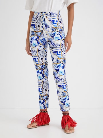 Desigual Slimfit Broek 'Lian' in Blauw: voorkant