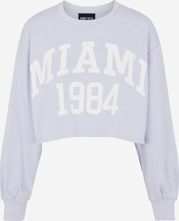 PIECES Sweatshirt 'MYTNA' in Lila: predná strana