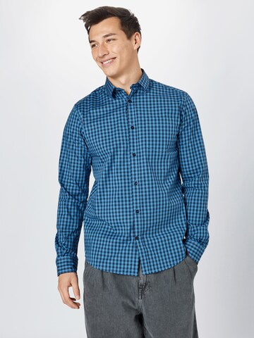 TOM TAILOR Regular Fit Skjorte i blå: forside