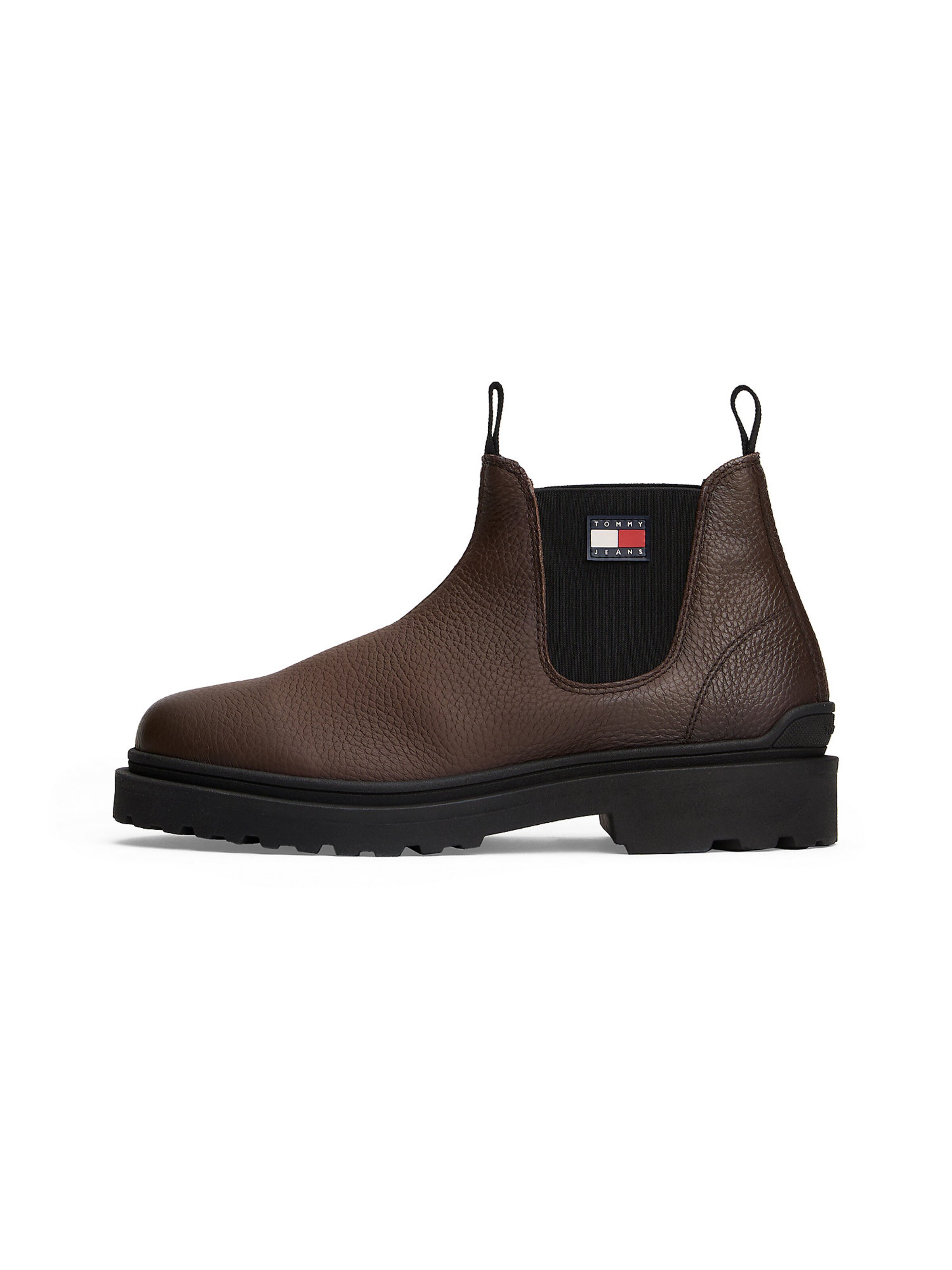 Tommy Jeans Chelsea Boots in Braun: Vorderseite