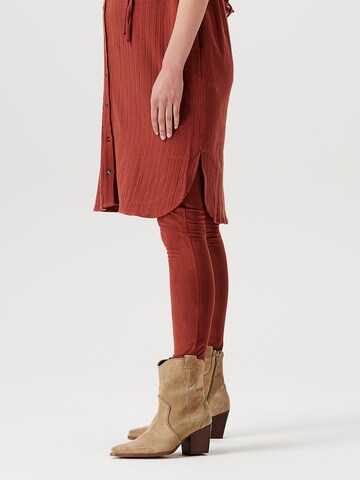 Skinny Leggings 'Panama' Noppies en marron