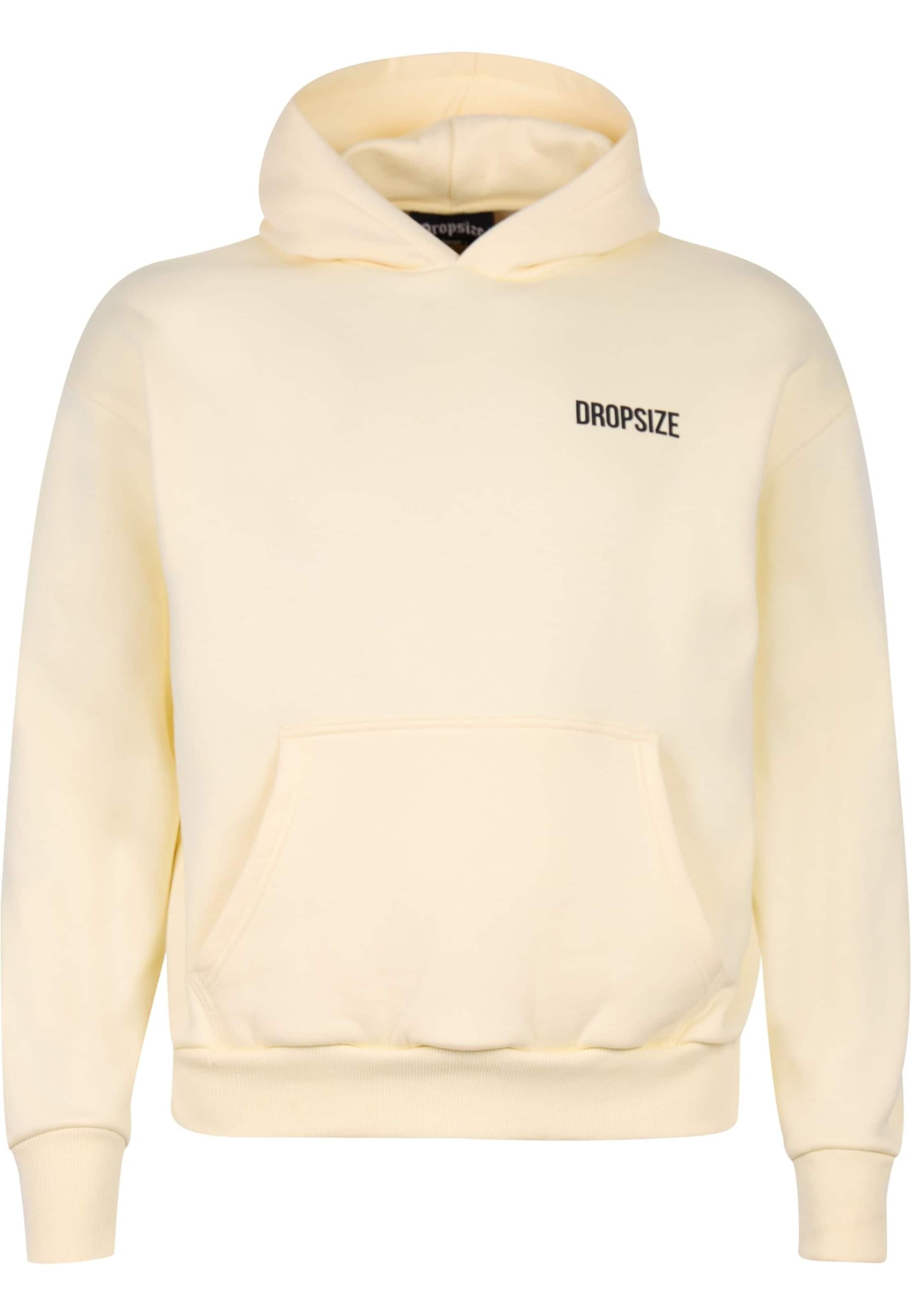 Dropsize Sweatshirt i ljusgul / svart, Produktvy