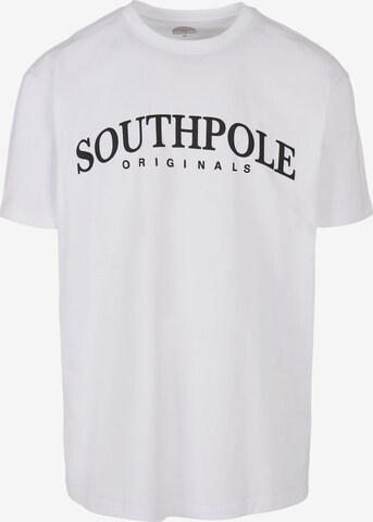 SOUTHPOLE T-Shirt in Weiß: predná strana