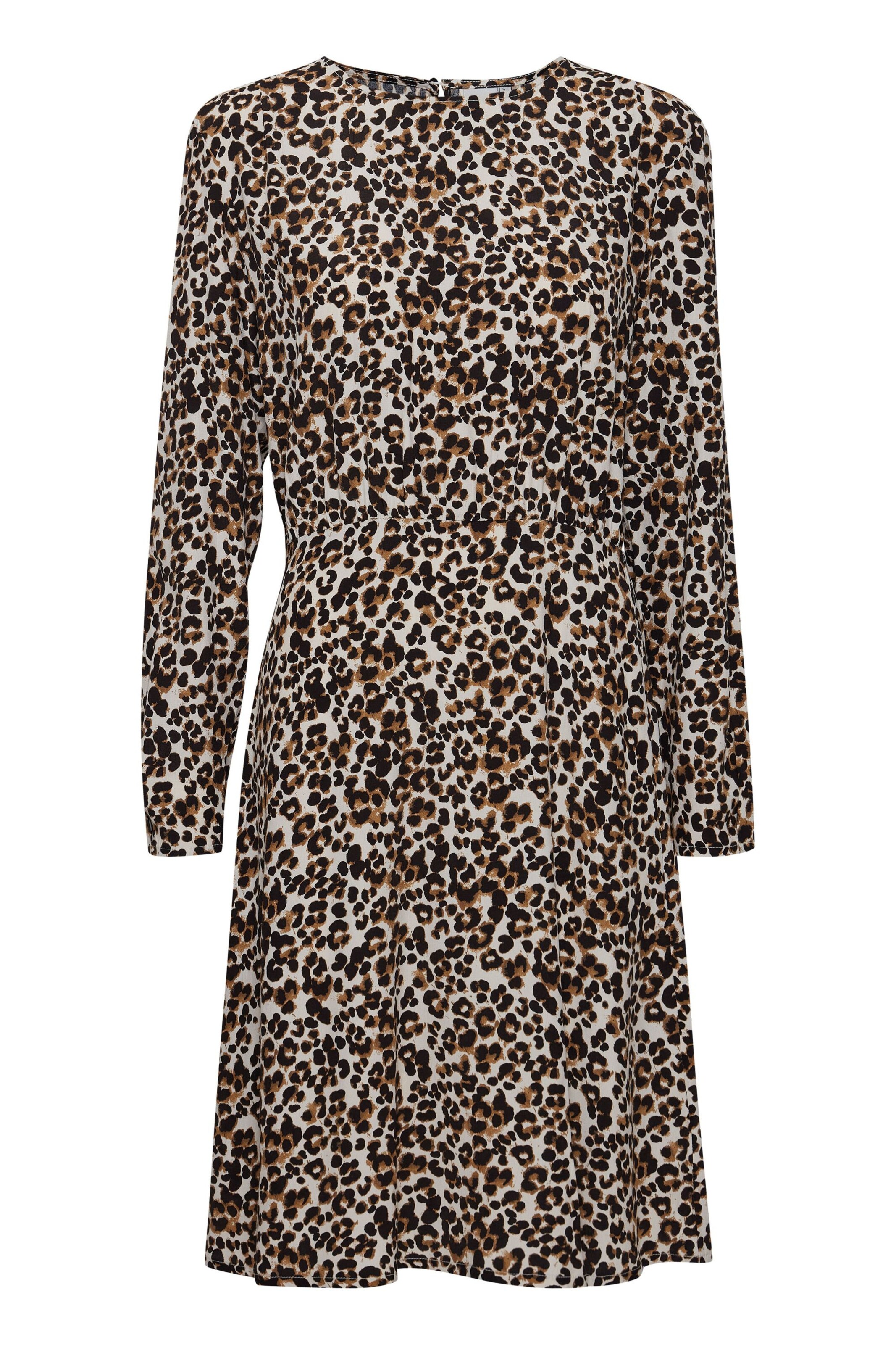 ICHI Kleid 'Helima' in Braun: Vorderseite